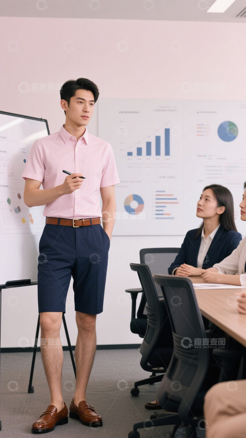 高清大图下载【趣麦麦图】职场清爽简约装