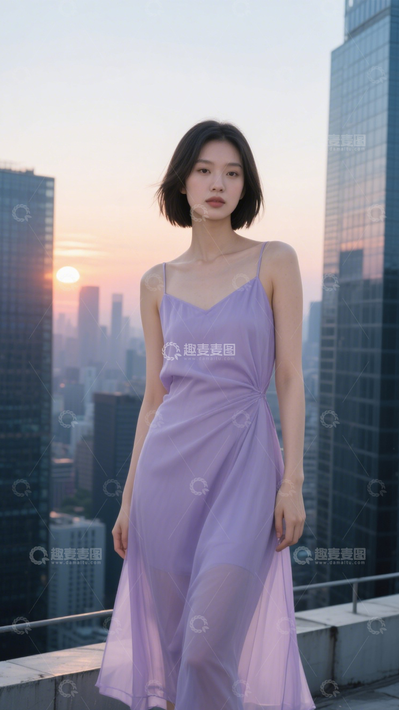 高清大图下载【趣麦麦图】都市浪漫温柔装1