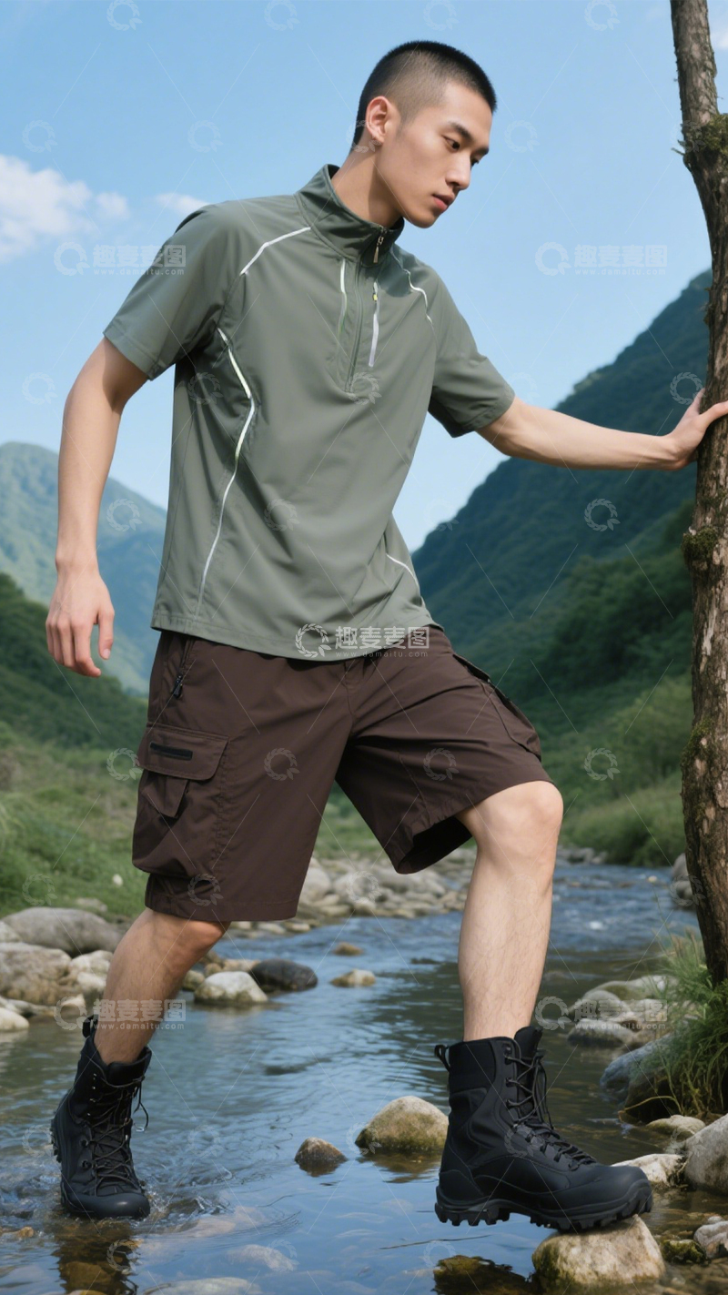 高清大图下载【趣麦麦图】户外徒步功能装3