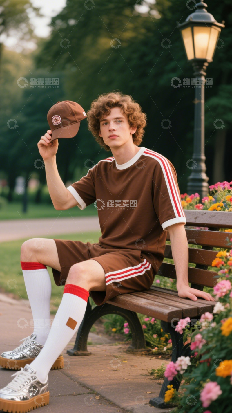 高清大图下载【趣麦麦图】街头复古运动装