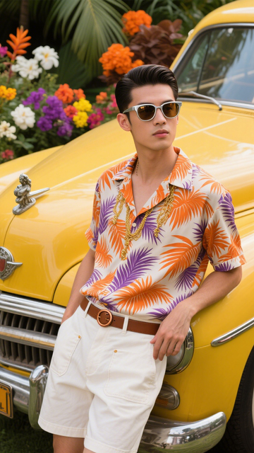 度假复古时尚装