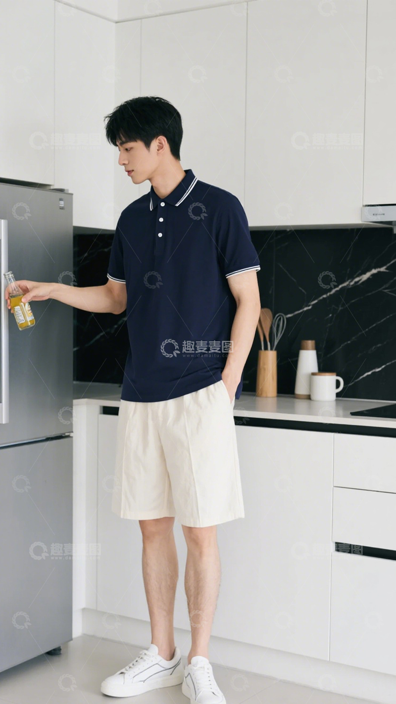 高清大图下载【趣麦麦图】居家休闲舒适装1