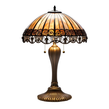 一盏复古的床头灯