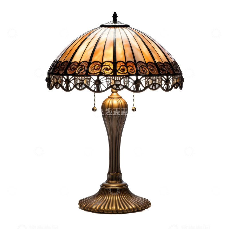 高清大图下载【趣麦麦图】一盏复古的床头灯