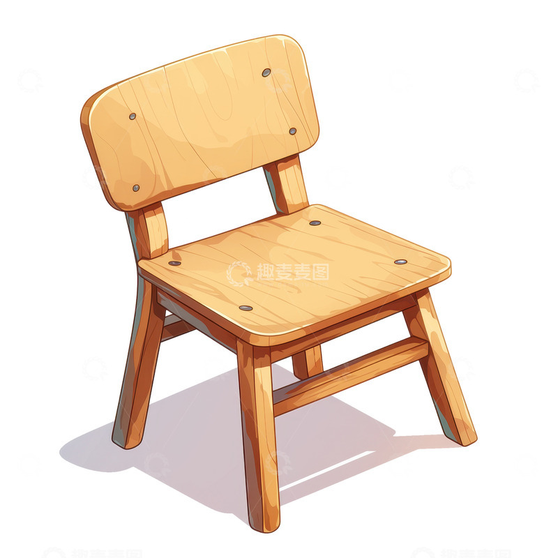 高清大图下载【趣麦麦图】一把木质的椅子