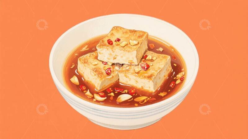 高清大图下载【趣麦麦图】臭豆腐  小吃  湖南12