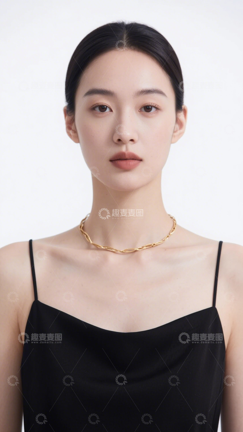 高清大图下载【趣麦麦图】优雅简约吊带裙装1