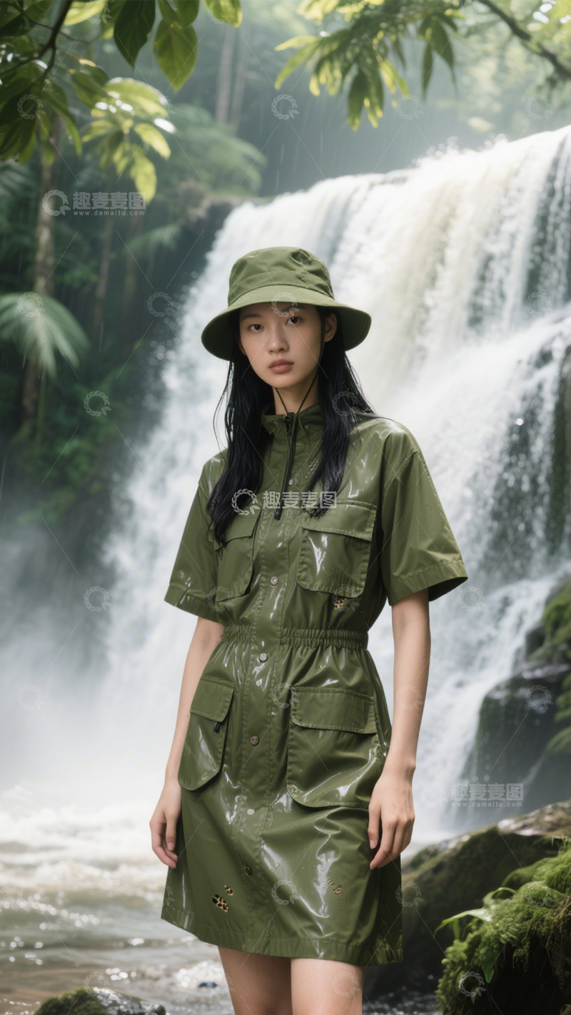 高清大图下载【趣麦麦图】户外干练工装裙装3