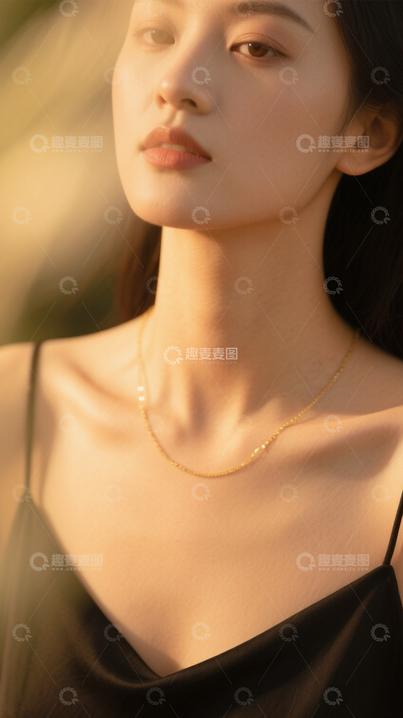 高清大图下载【趣麦麦图】优雅简约吊带裙装3