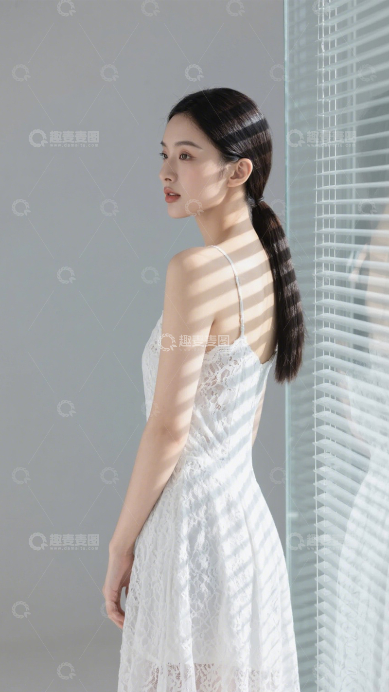 高清大图下载【趣麦麦图】优雅静谧蕾丝裙装1