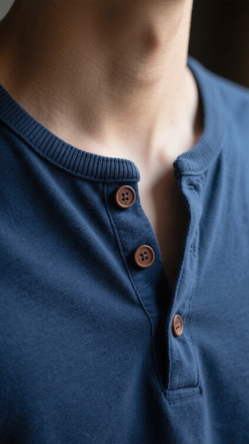 简约质感亨利领上衣1