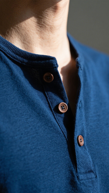 简约质感亨利领上衣