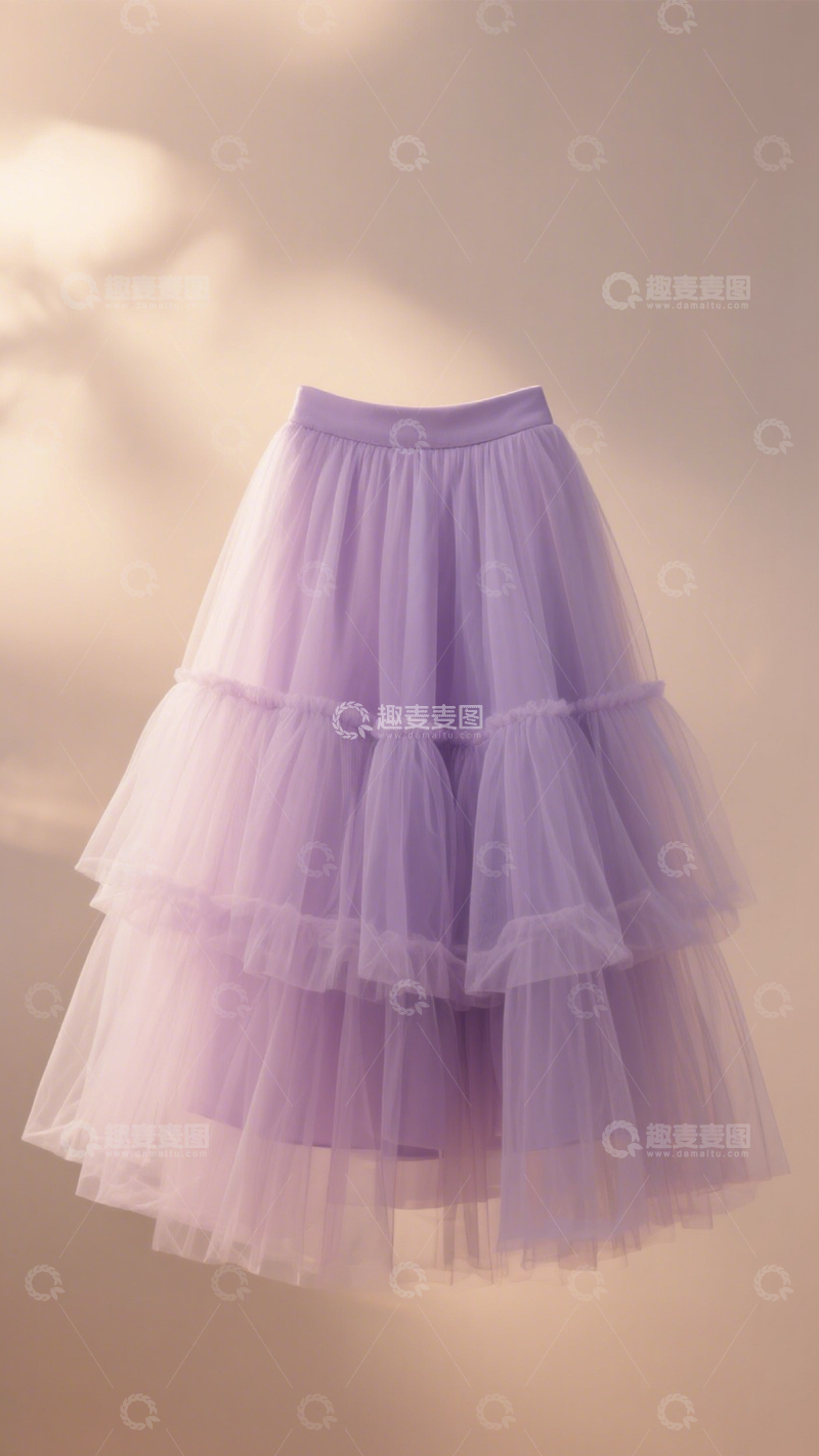 高清大图下载【趣麦麦图】仙气甜美网纱裙