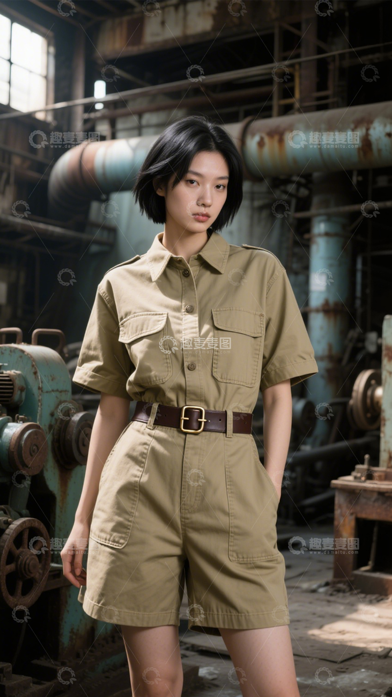 高清大图下载【趣麦麦图】个性潮流工装穿搭2