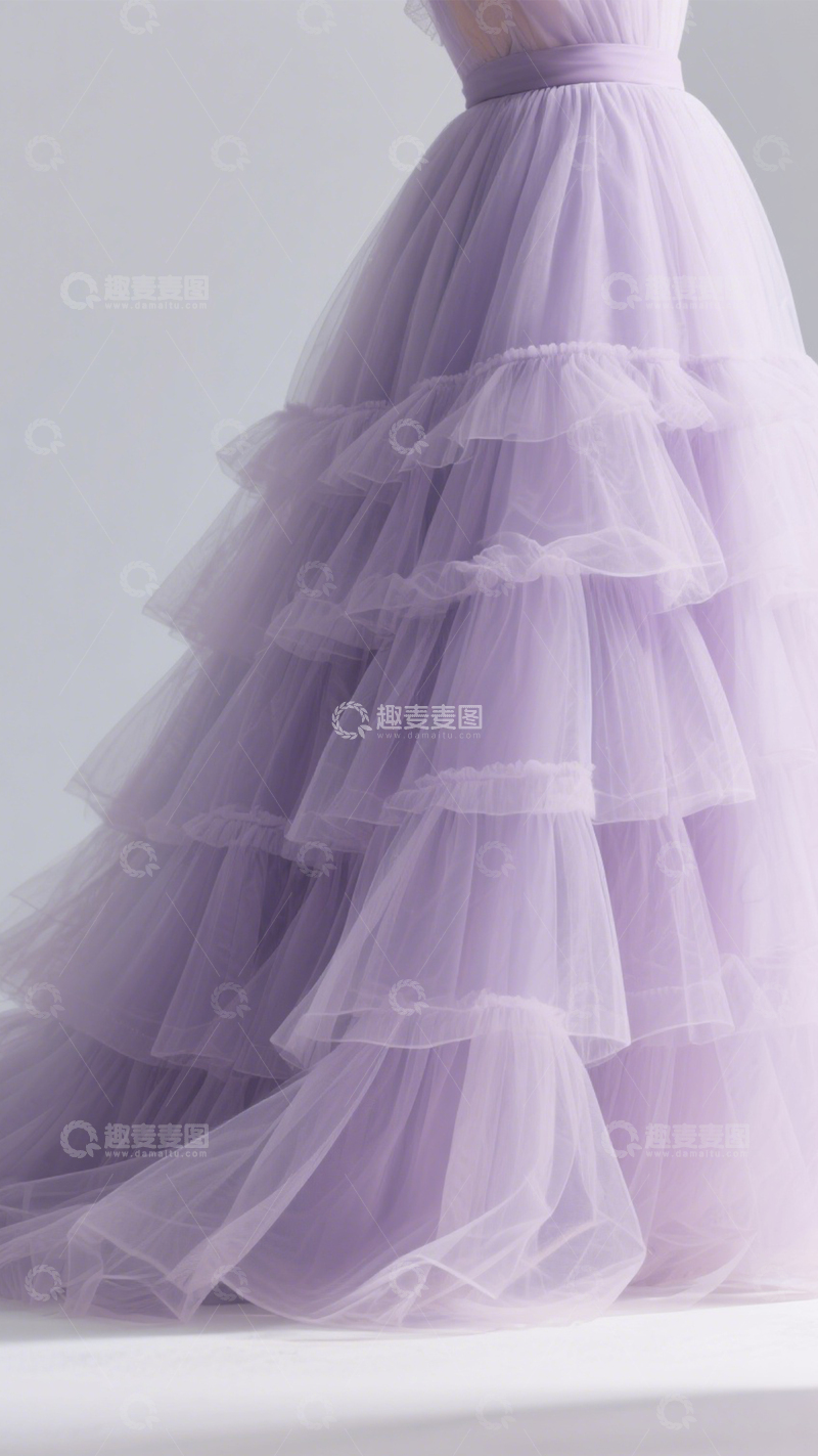 高清大图下载【趣麦麦图】仙气甜美网纱裙2