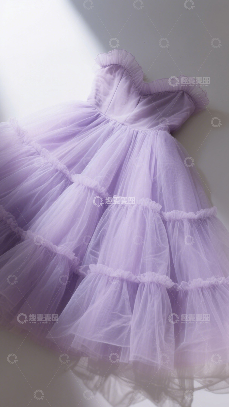 高清大图下载【趣麦麦图】仙气甜美网纱裙4