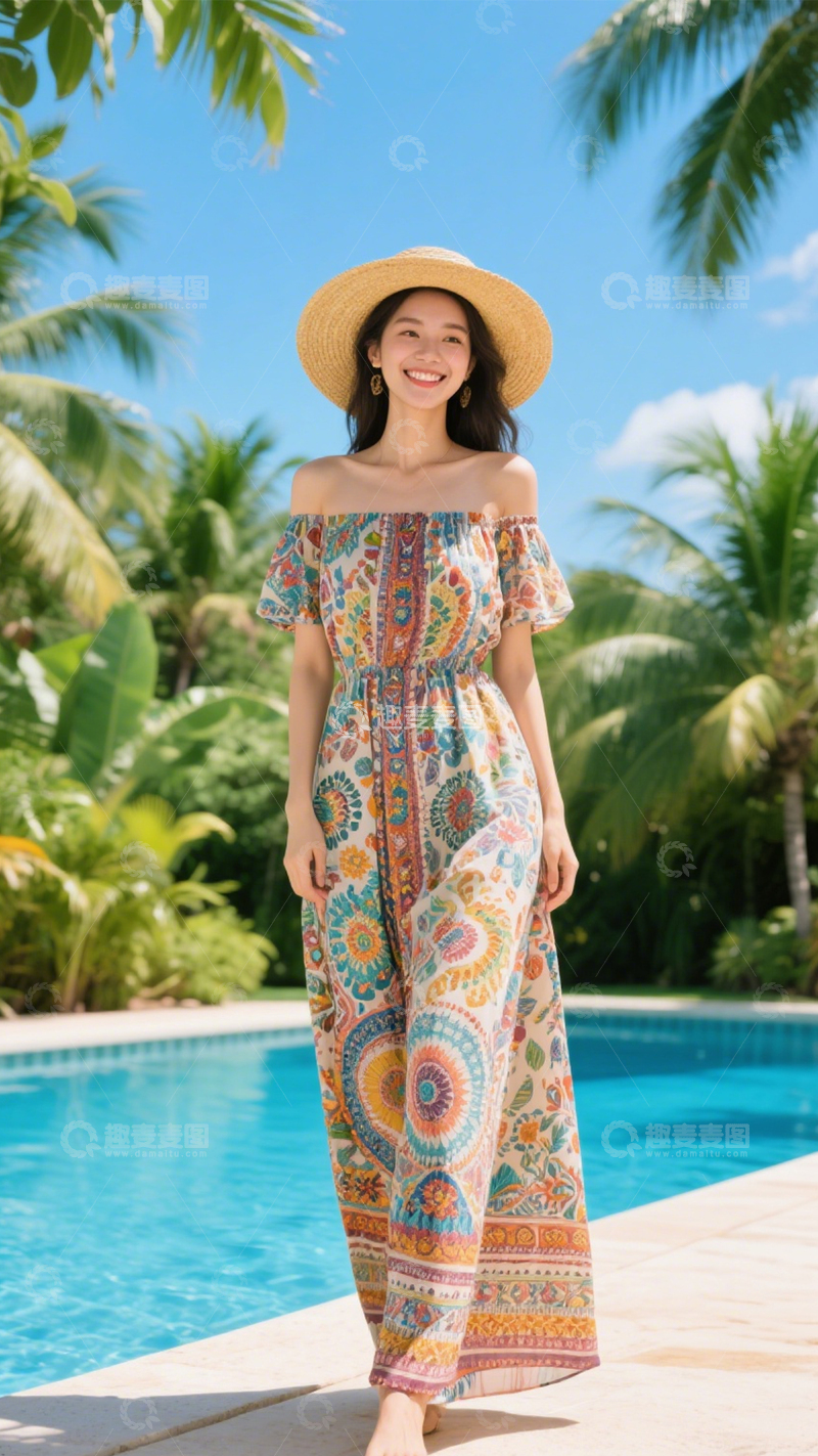 高清大图下载【趣麦麦图】浪漫海岛度假套装1