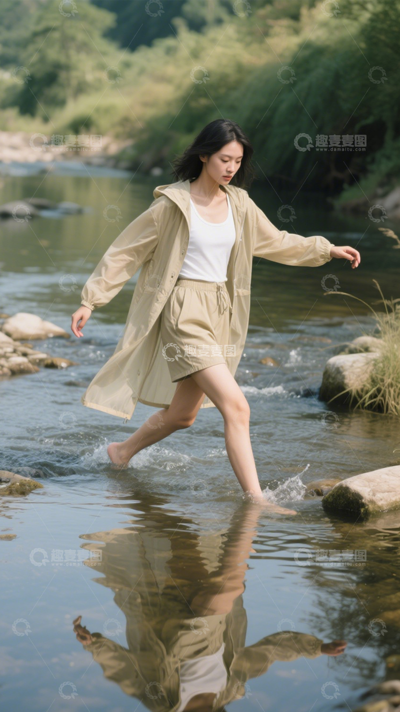 高清大图下载【趣麦麦图】户外徒步休闲套装3