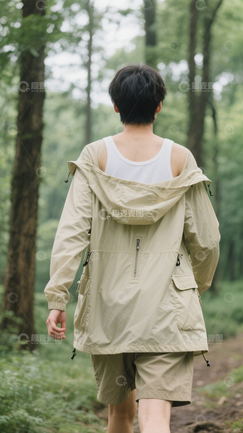 高清大图下载【趣麦麦图】户外徒步休闲套装1