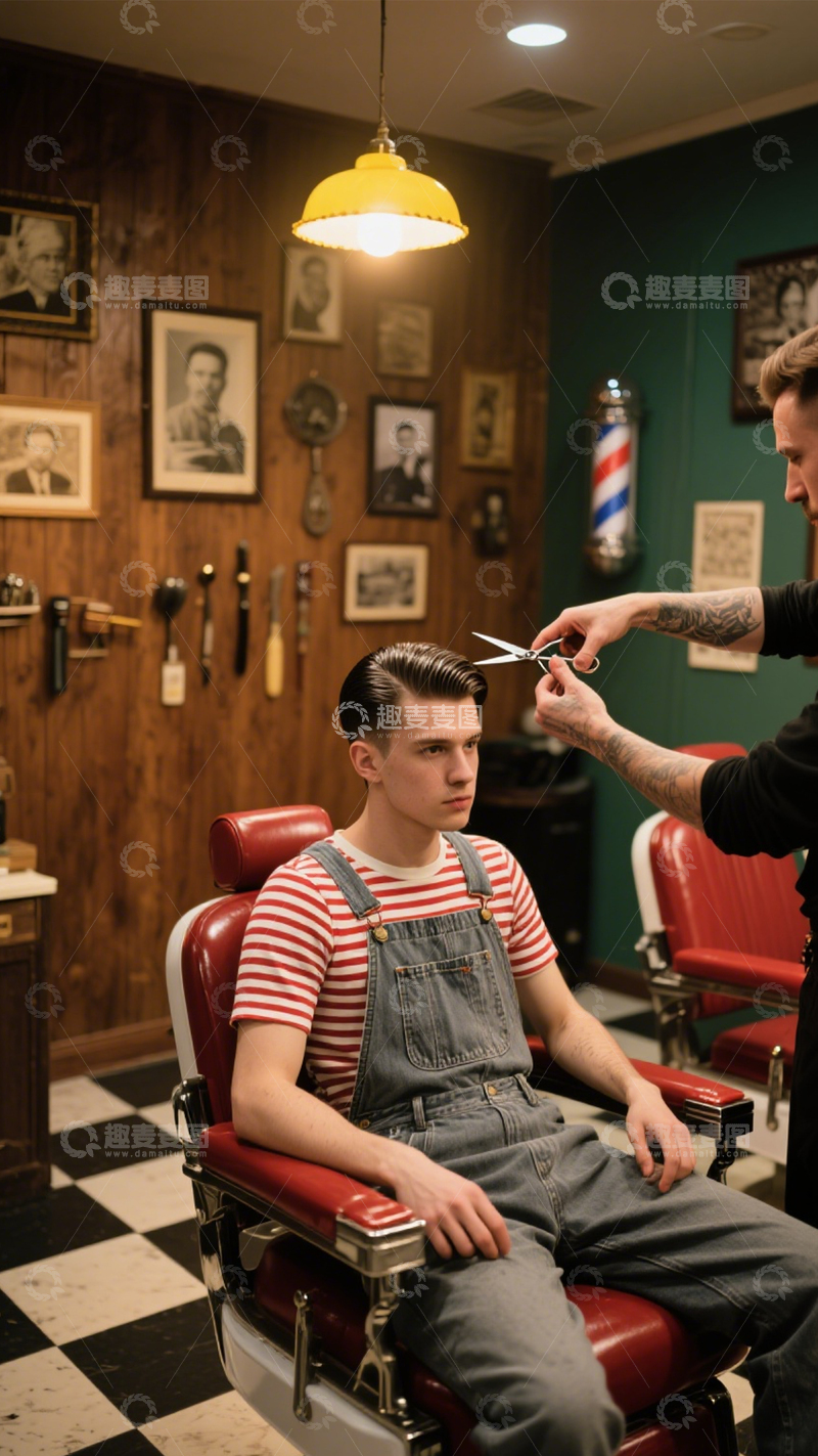 高清大图下载【趣麦麦图】BarberShop文艺穿搭4