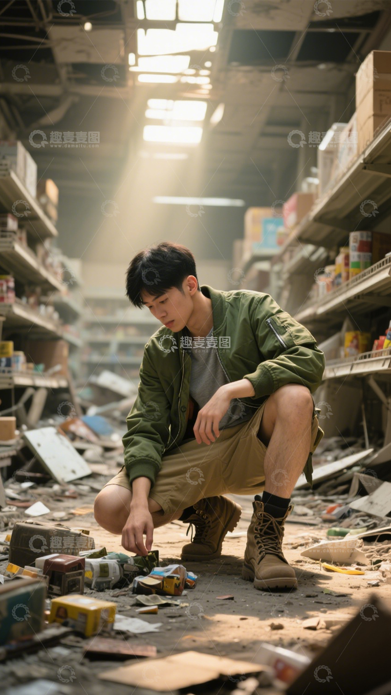 高清大图下载【趣麦麦图】废墟探索工装穿搭2