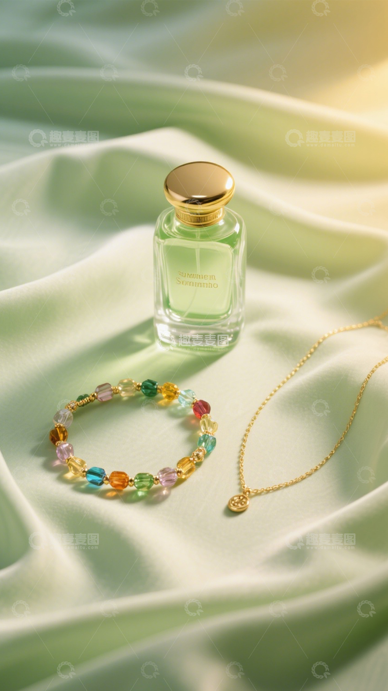 高清大图下载【趣麦麦图】海滩度假精致香氛1