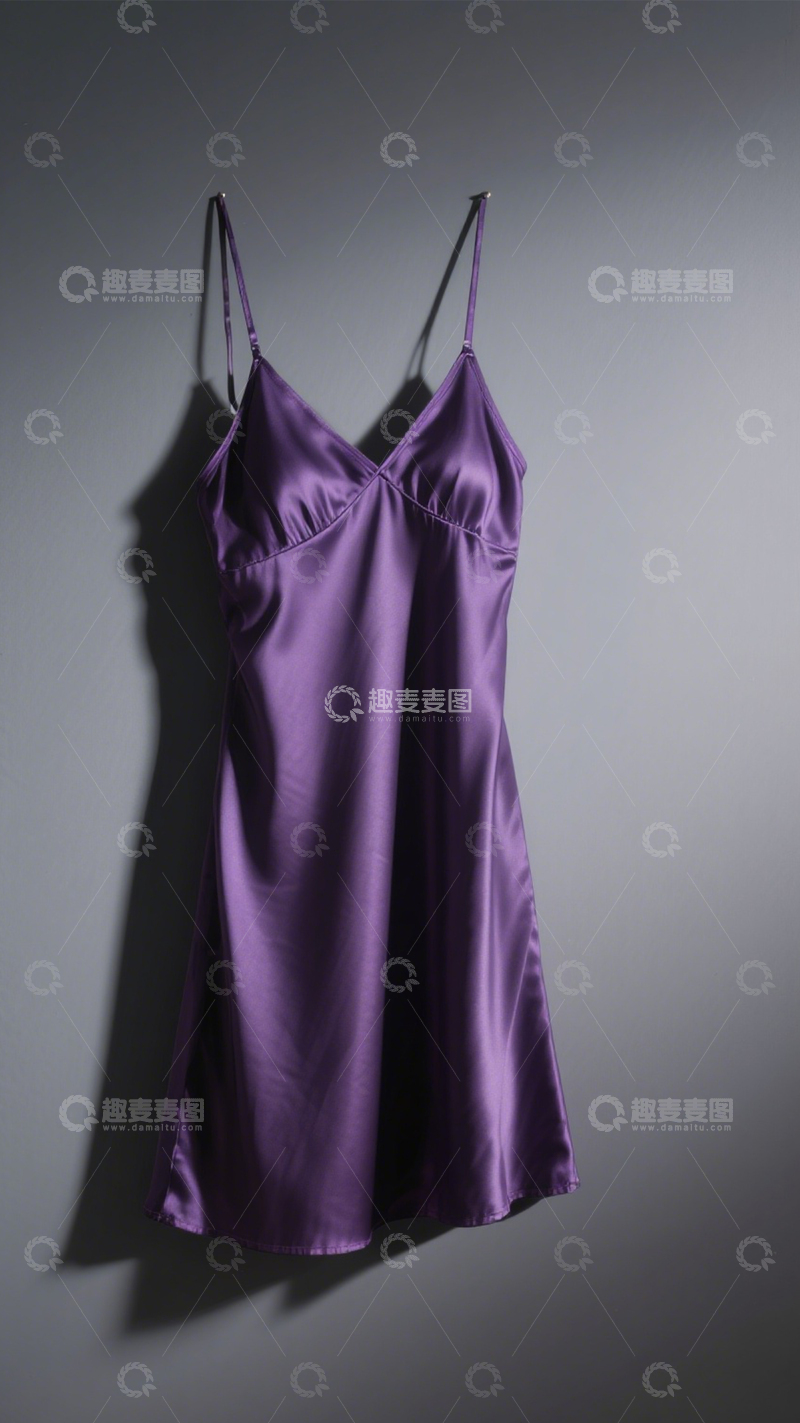 高清大图下载【趣麦麦图】丝滑优雅简约吊带裙123