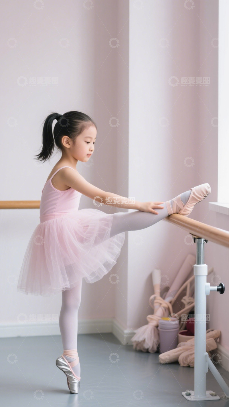 高清大图下载【趣麦麦图】童趣优雅芭蕾练功服