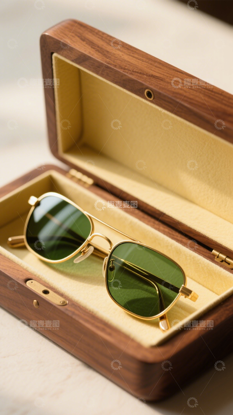 高清大图下载【趣麦麦图】时尚出行便携墨镜