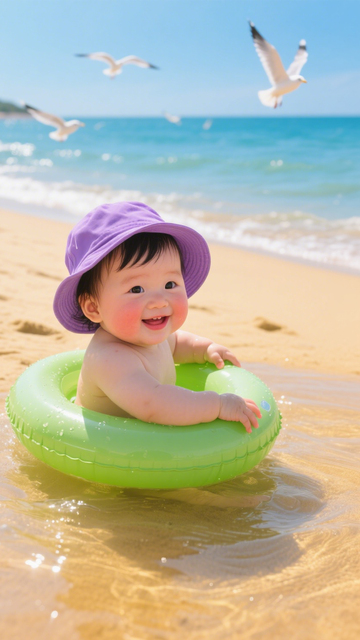 可爱安全婴儿泳具1