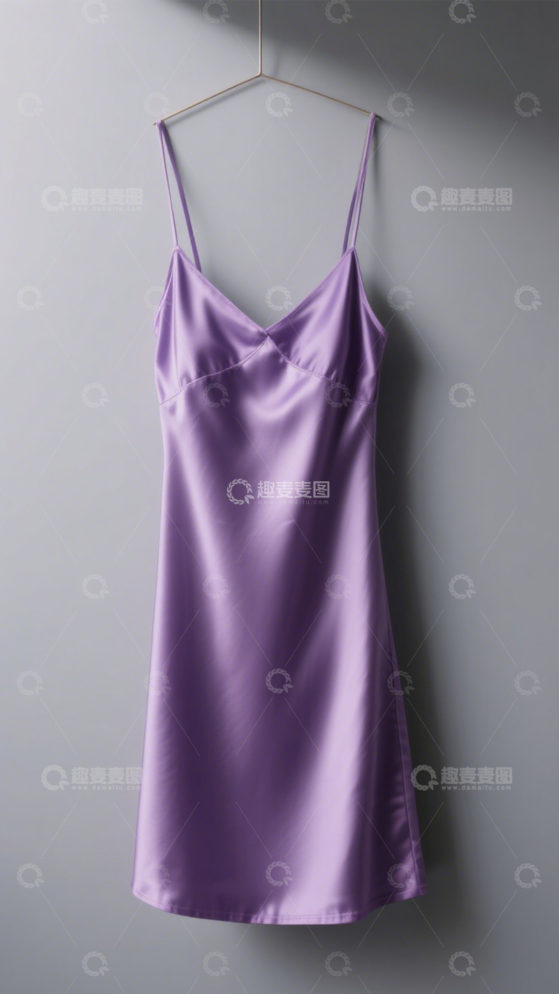 高清大图下载【趣麦麦图】丝滑优雅简约吊带裙