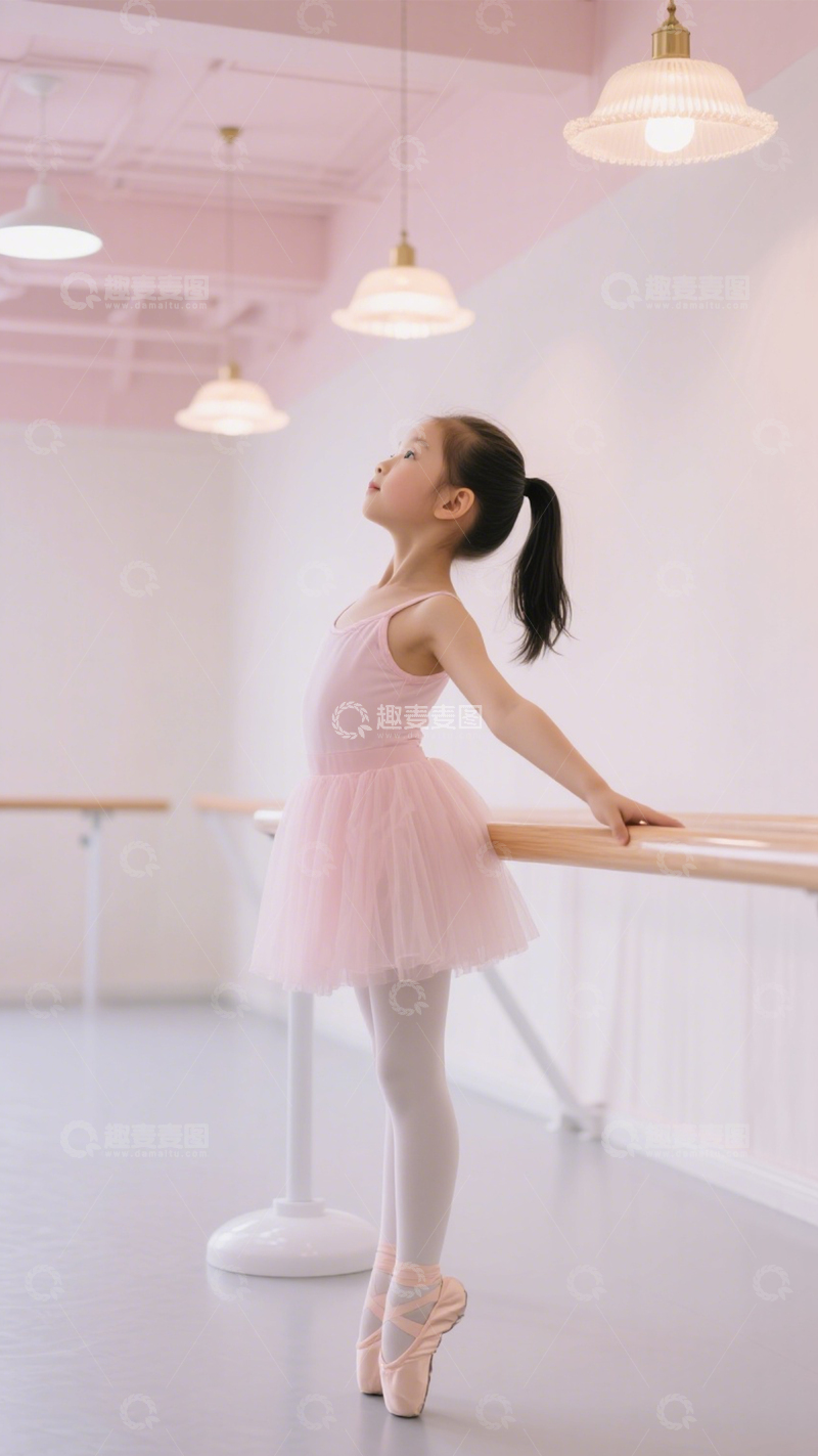 高清大图下载【趣麦麦图】童趣优雅芭蕾练功服1