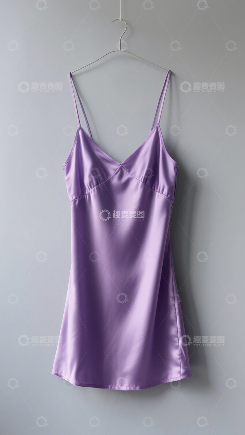 高清大图下载【趣麦麦图】丝滑优雅简约吊带裙12