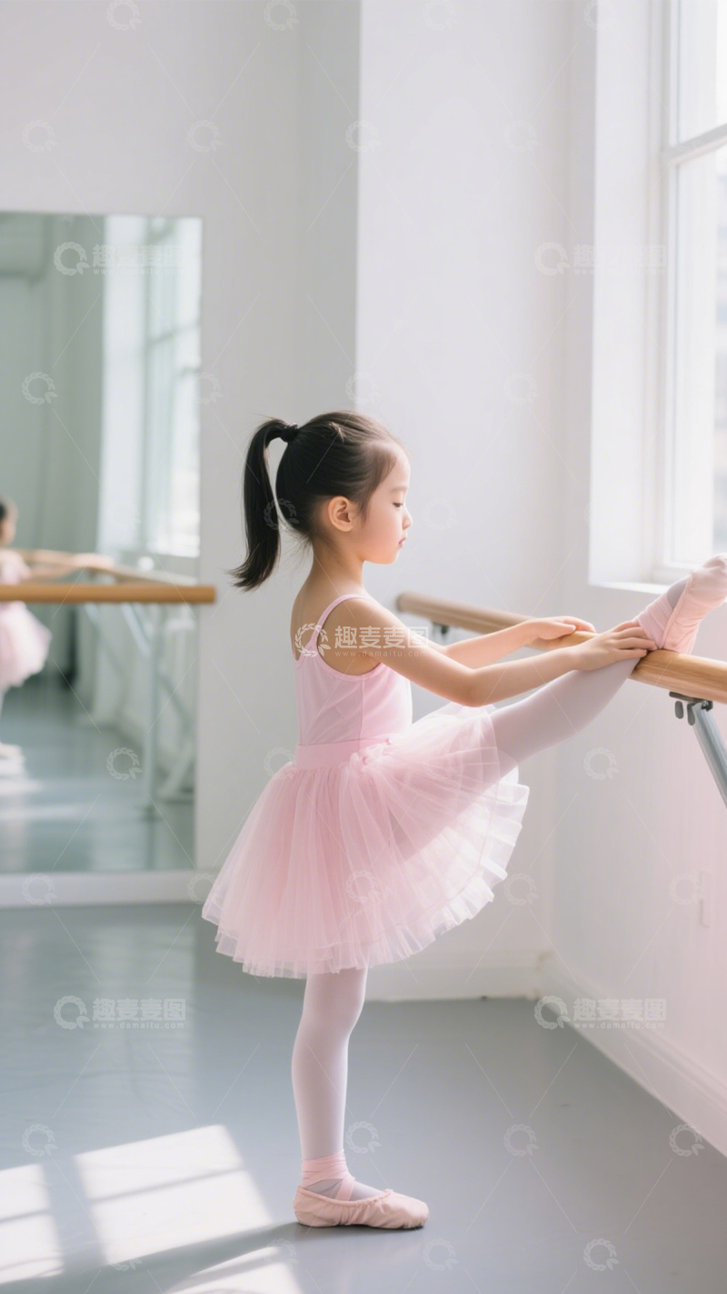高清大图下载【趣麦麦图】童趣优雅芭蕾练功服12