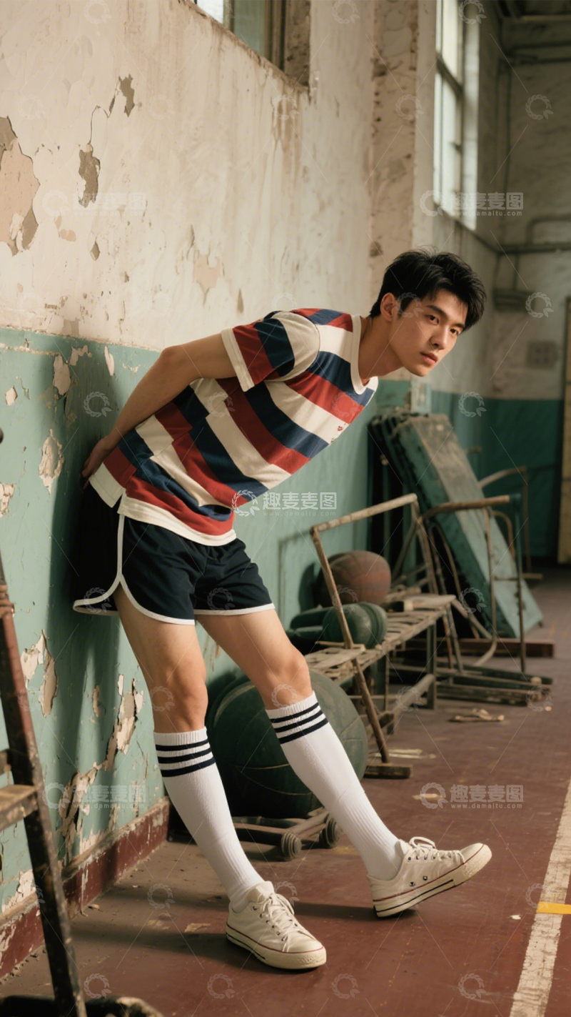 高清大图下载【趣麦麦图】校园活力复古穿搭