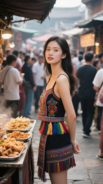 复古民族风刺绣套装1