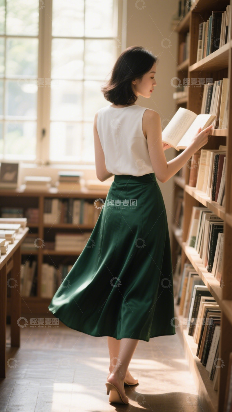 高清大图下载【趣麦麦图】知性优雅白背心穿搭1