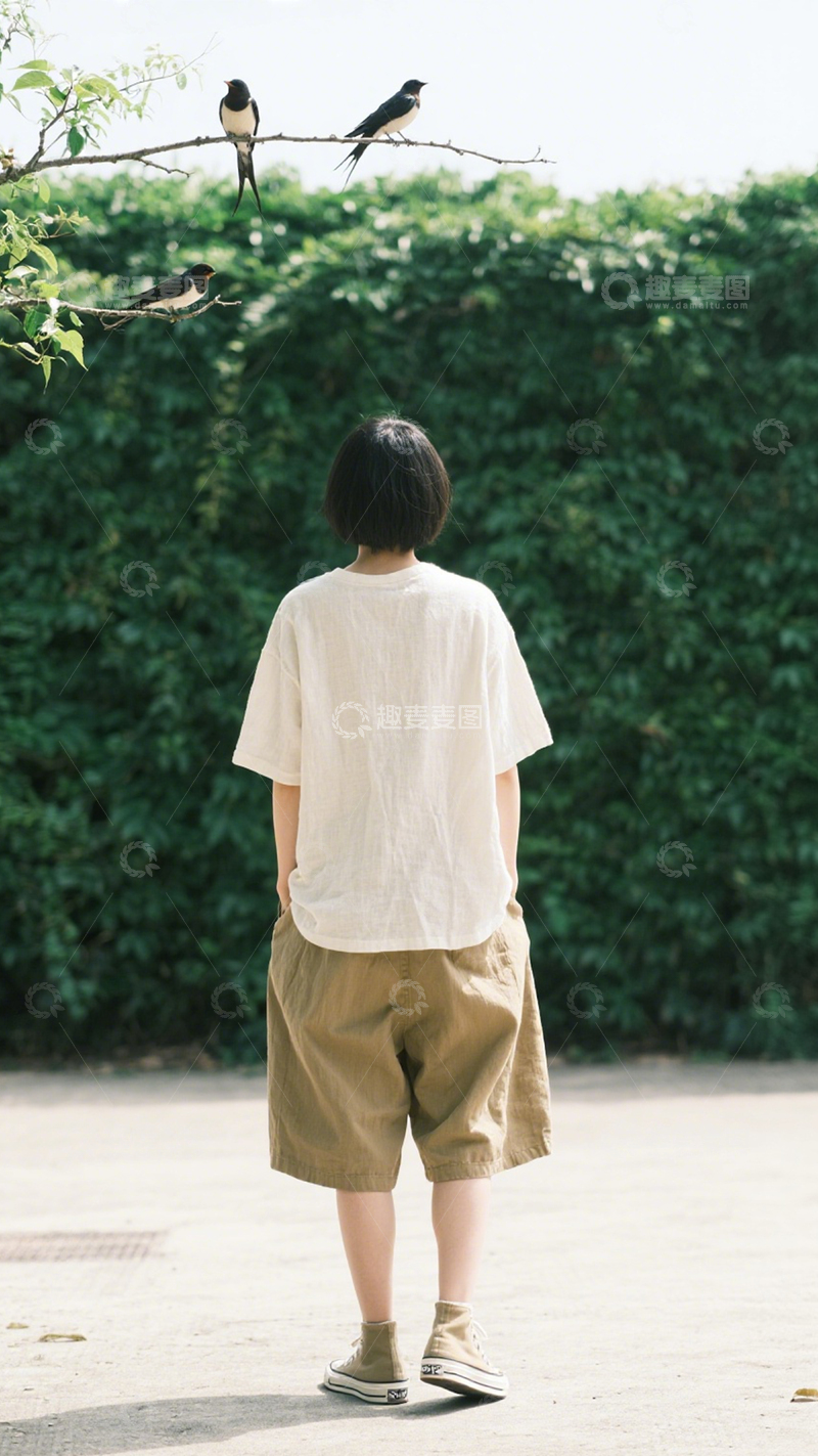 高清大图下载【趣麦麦图】清新日常日系穿搭123