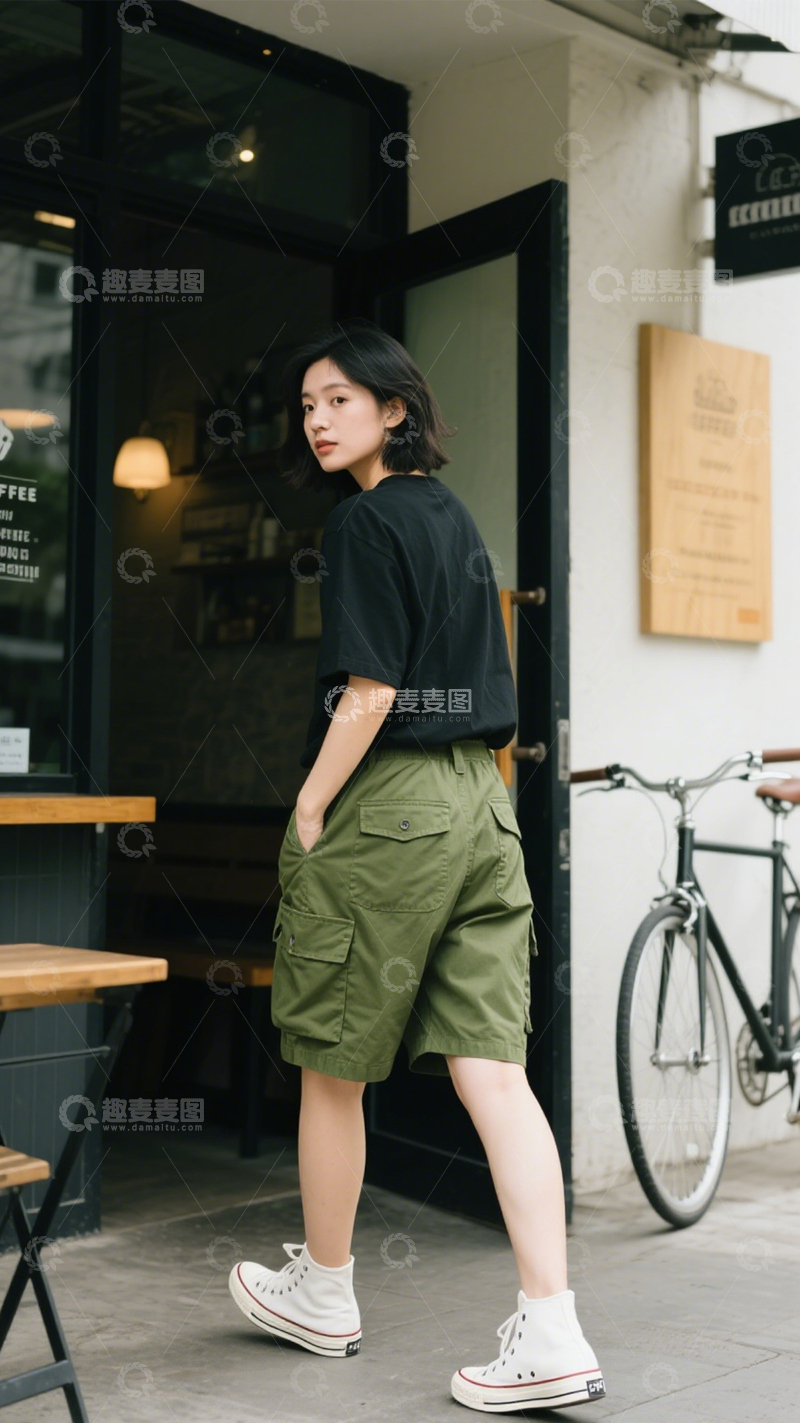 高清大图下载【趣麦麦图】日常简约休闲穿搭12