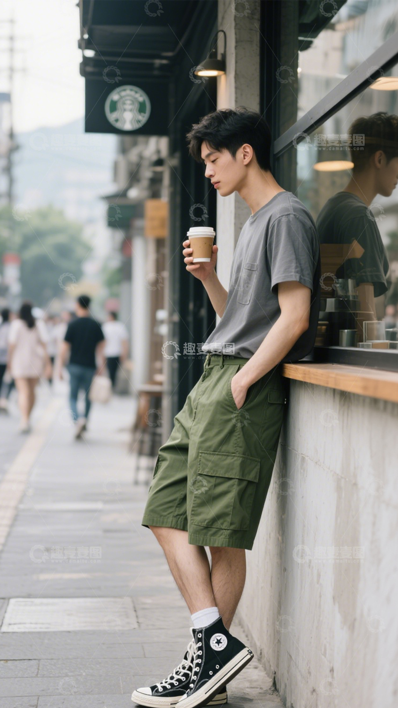 高清大图下载【趣麦麦图】日常简约休闲穿搭