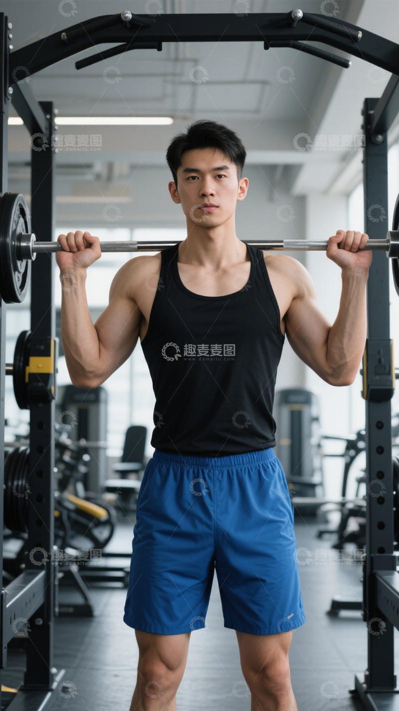 高清大图下载【趣麦麦图】力量训练健身穿搭12