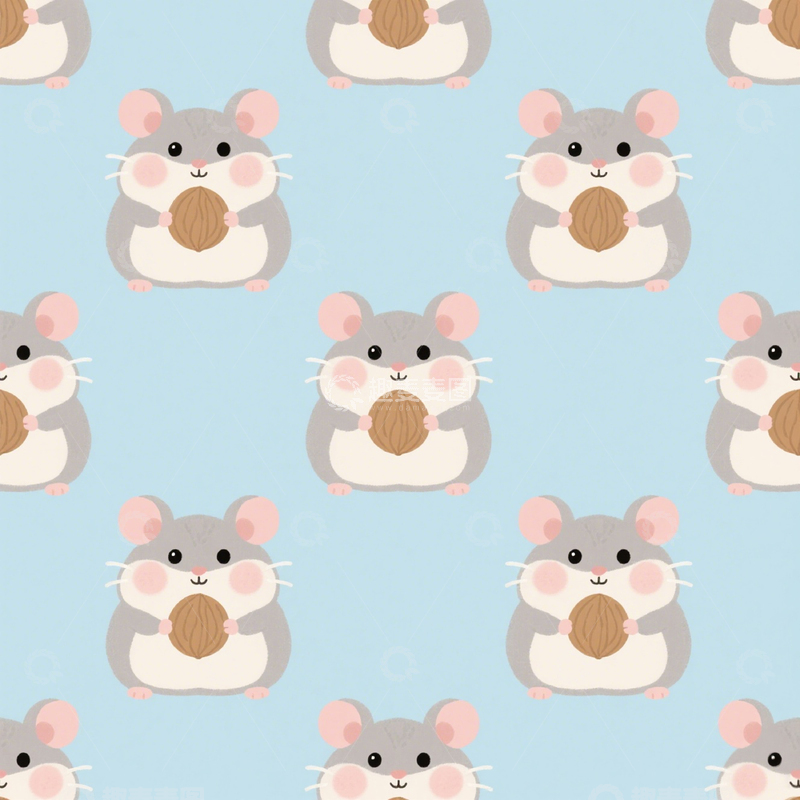 高清大图下载【趣麦麦图】仓鼠壁纸图案