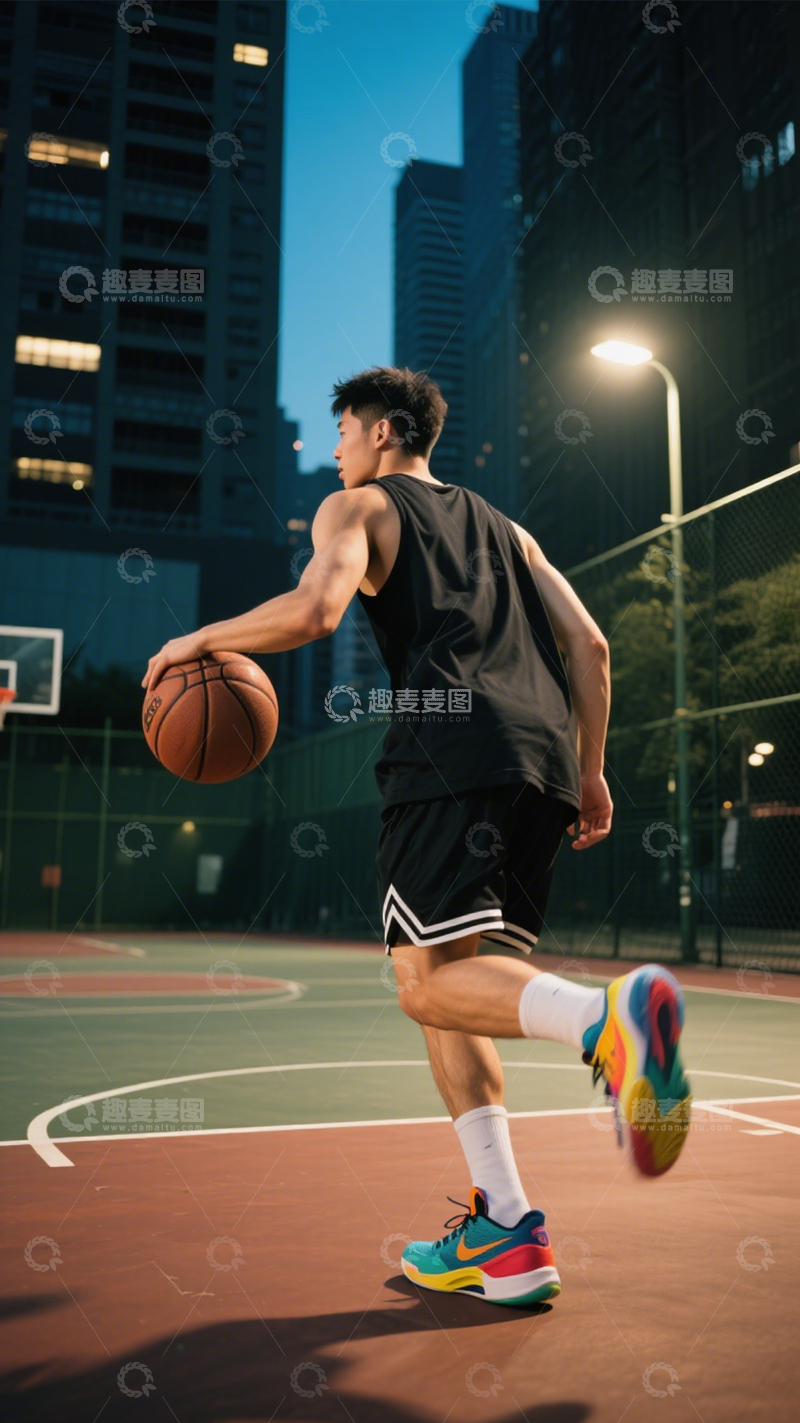 高清大图下载【趣麦麦图】活力街头篮球穿搭12