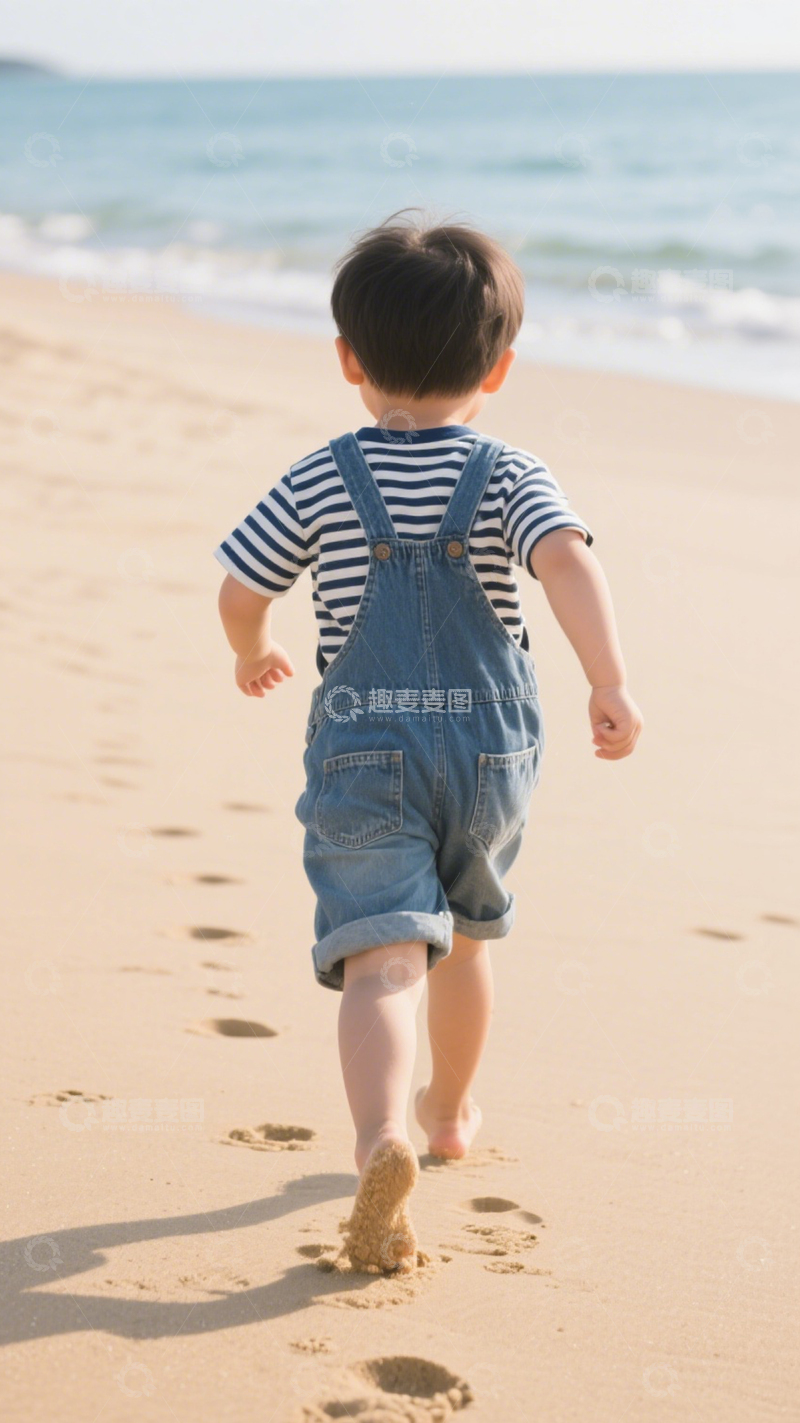 高清大图下载【趣麦麦图】童趣沙滩可爱童装