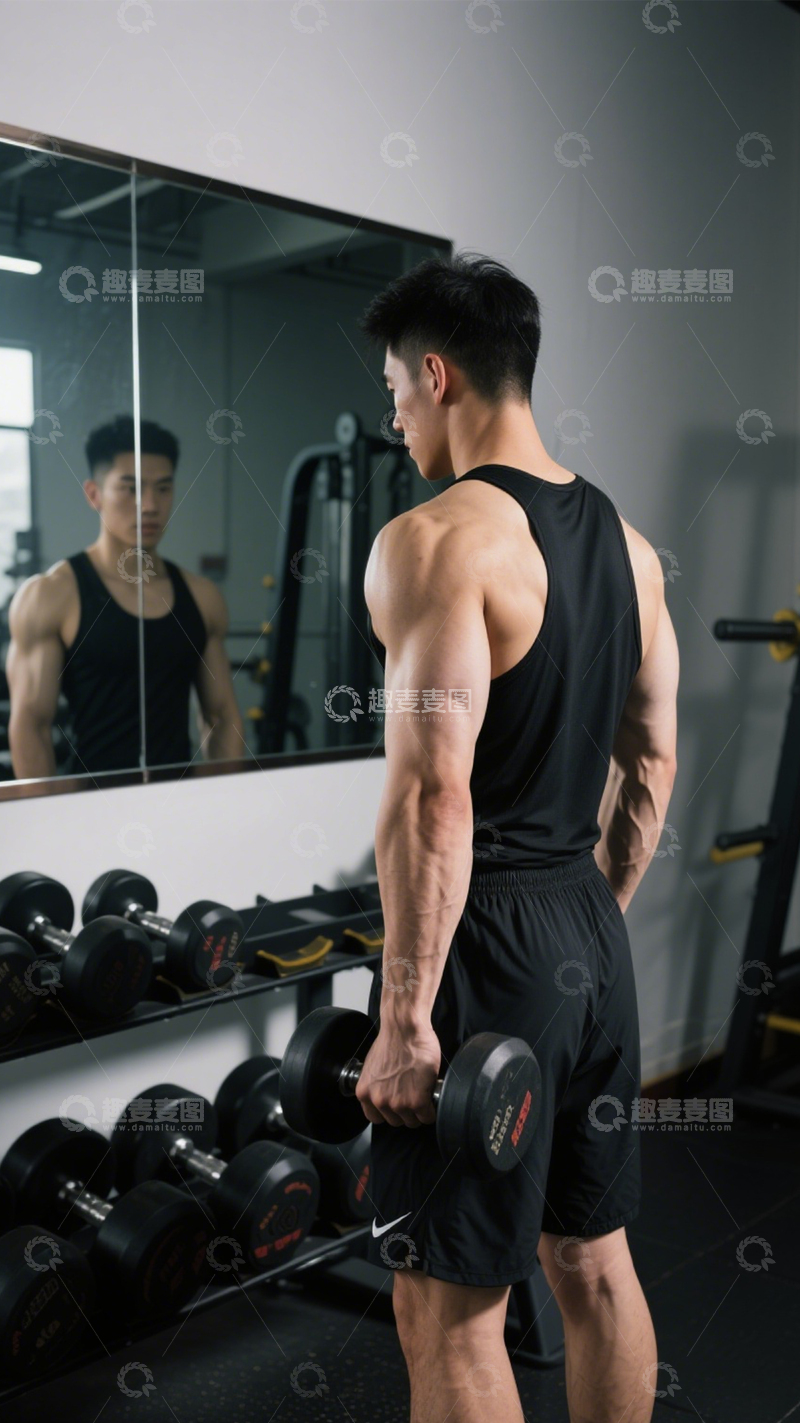 高清大图下载【趣麦麦图】力量训练健身穿搭123