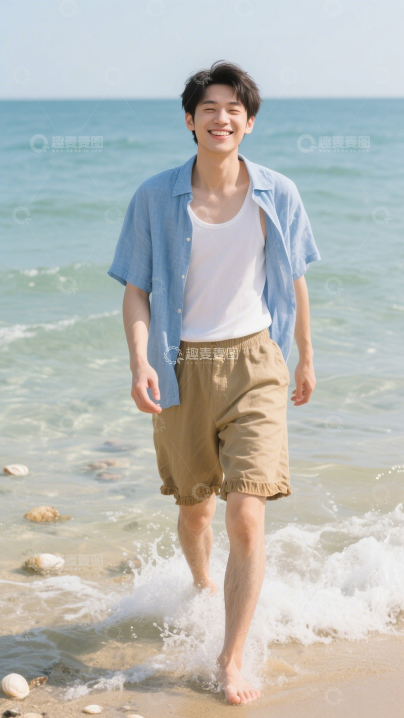 高清大图下载【趣麦麦图】阳光度假海滨穿搭12