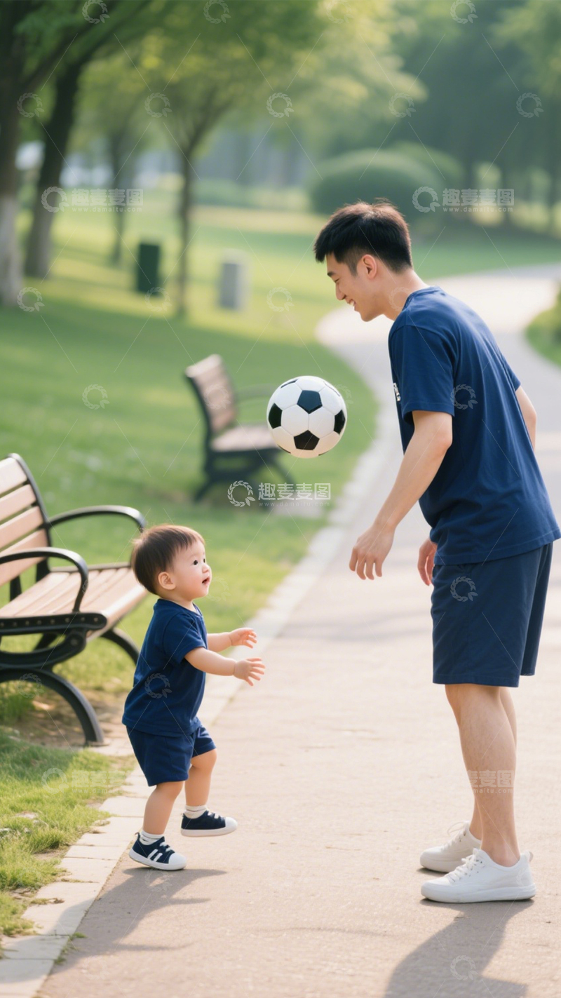 高清大图下载【趣麦麦图】活力户外父子穿搭123