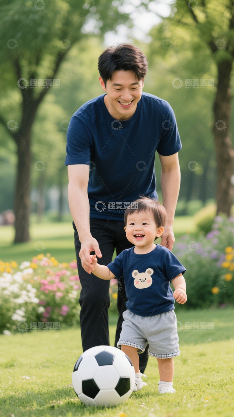 高清大图下载【趣麦麦图】活力户外父子穿搭1