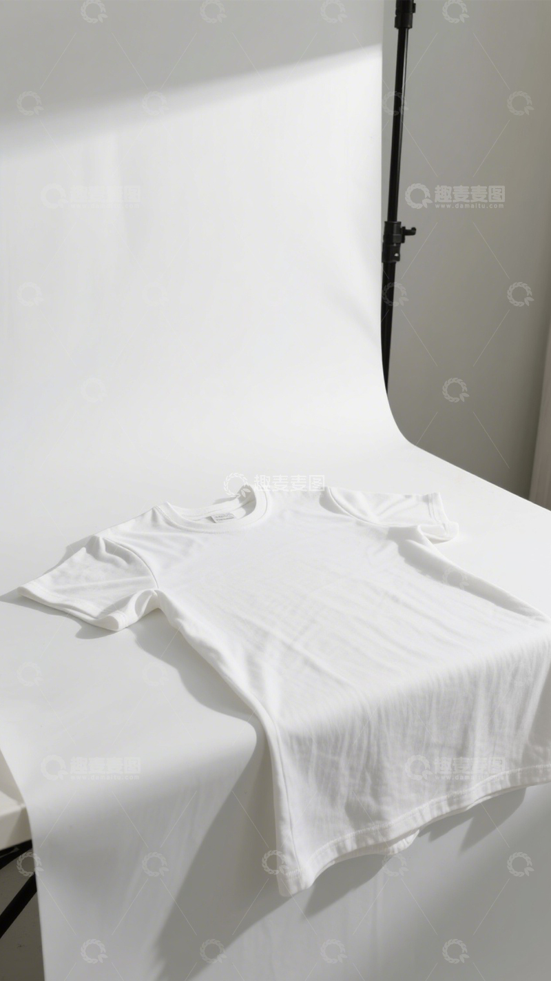 高清大图下载【趣麦麦图】极简百搭白色T恤1