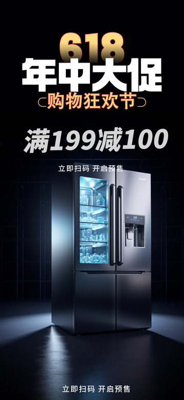 618淘宝电商促销海报